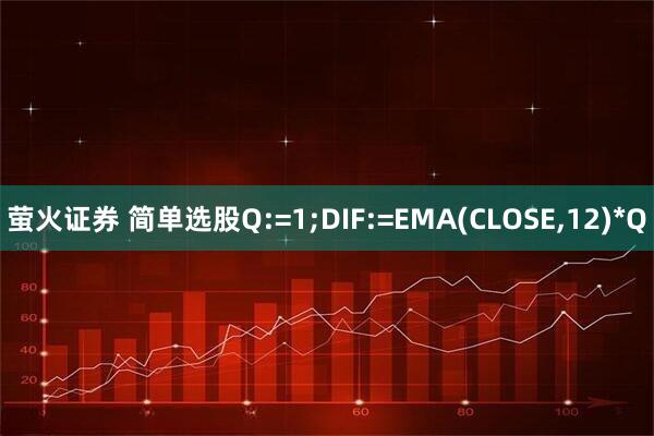 萤火证券 简单选股Q:=1;DIF:=EMA(CLOSE,12)*Q